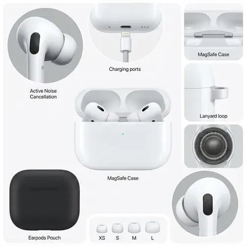 Airpods Pro 2 With Slicon Pouch TWS Wireless Earbuds