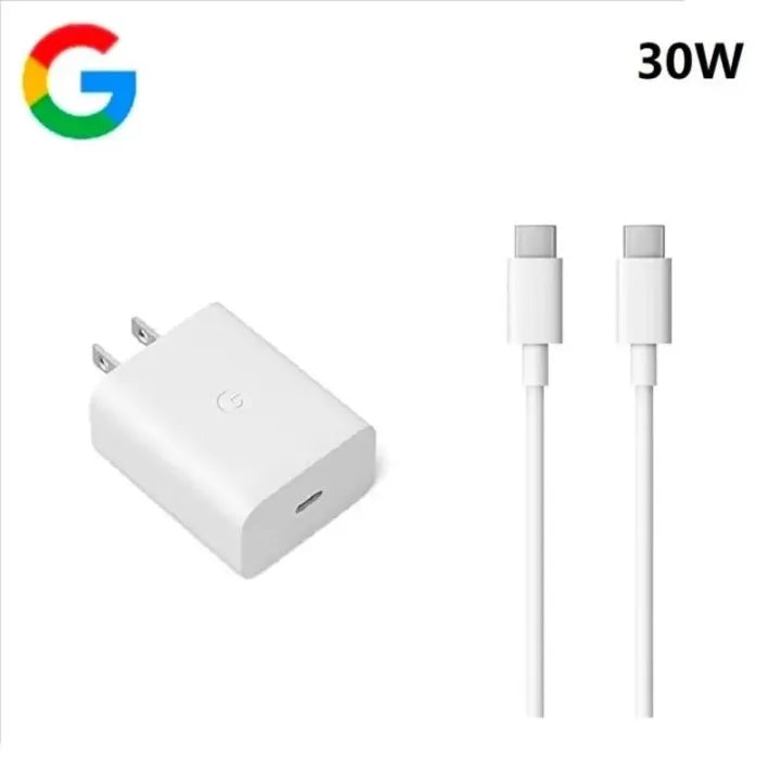 Googel Pixel 30w Charger with Type C Fast Charging Cable | Google 30 watt Charger support repidly charge